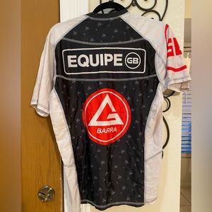 Gracie Barra white belt rashguard medium